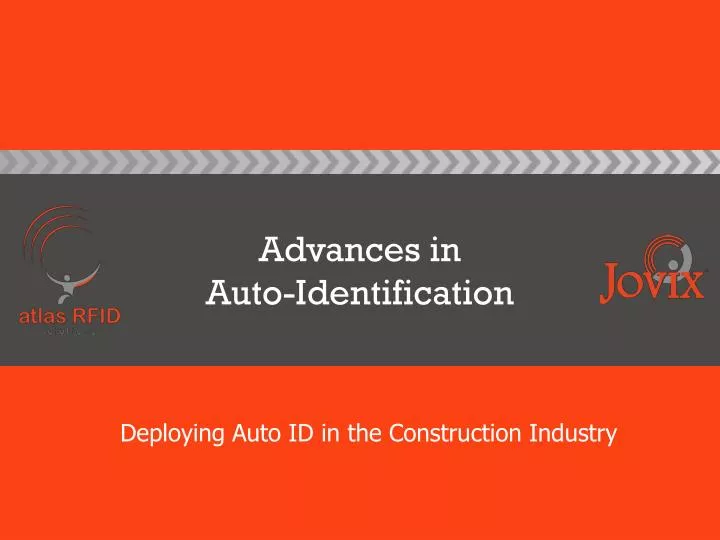 advances in auto identification