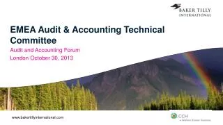 EMEA Audit &amp; Accounting Technical Committee