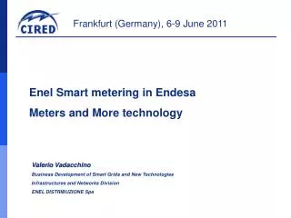 Enel Smart metering in Endesa Meters and More technology
