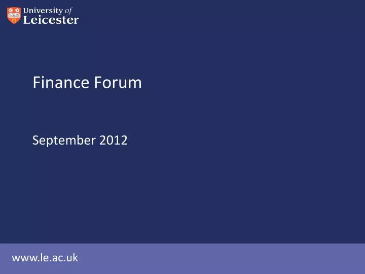 finance forum