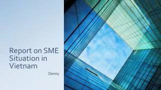 Report on SME Situation in Vietnam