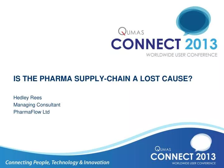 is the pharma supply chain a lost cause