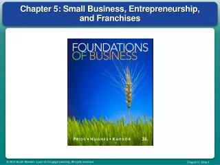 Chapter 5: Small Business, Entrepreneurship, and Franchises