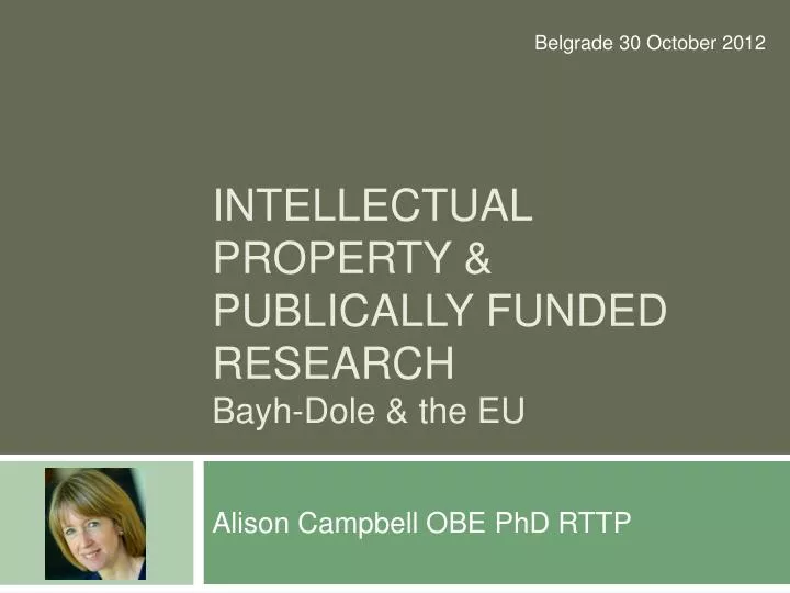 intellectual property publically funded research b ayh dole the eu