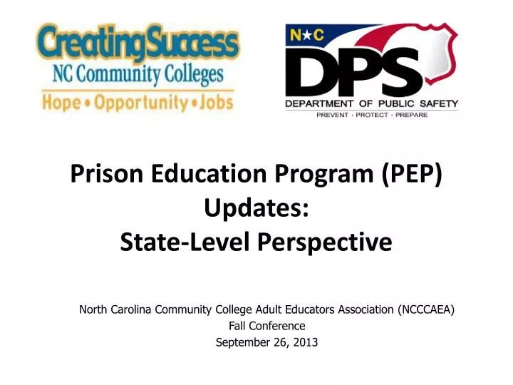 prison education program pep updates state level perspective