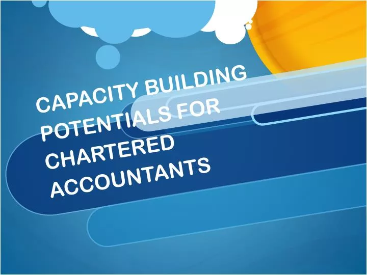 capacity building potentials for chartered accountants