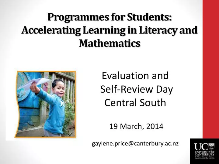 programmes for students accelerating learning in literacy and mathematics