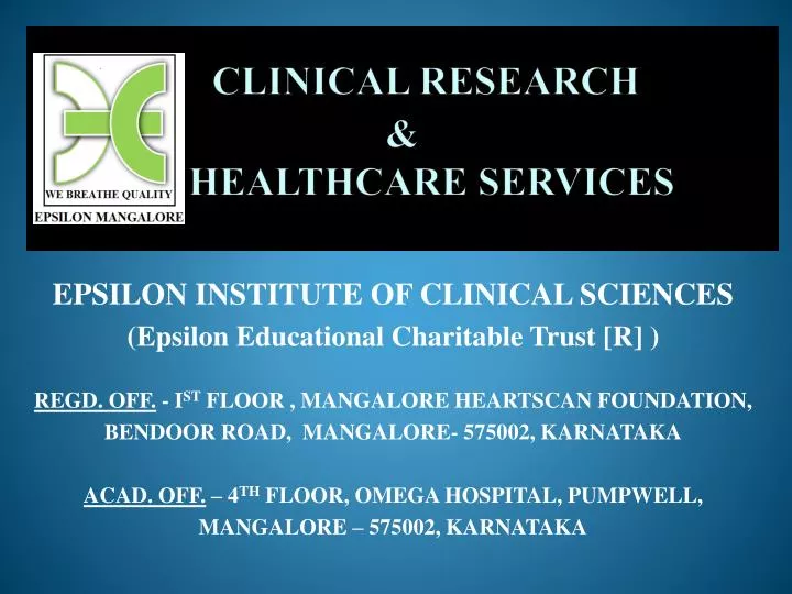 clinical research healthcare services