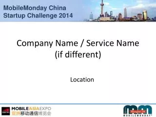company name service name if different