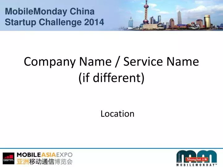 company name service name if different