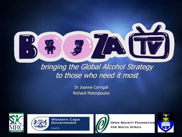 bringing the global alcohol strategy to those who need it most