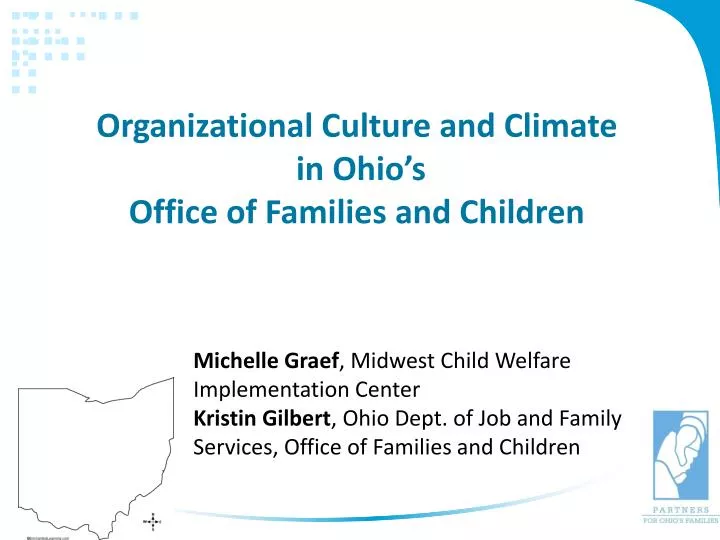 organizational culture and climate in ohio s office of families and children