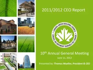 2011/2012 CEO Report