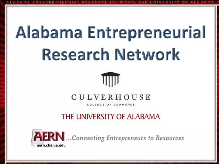 alabama entrepreneurial research network