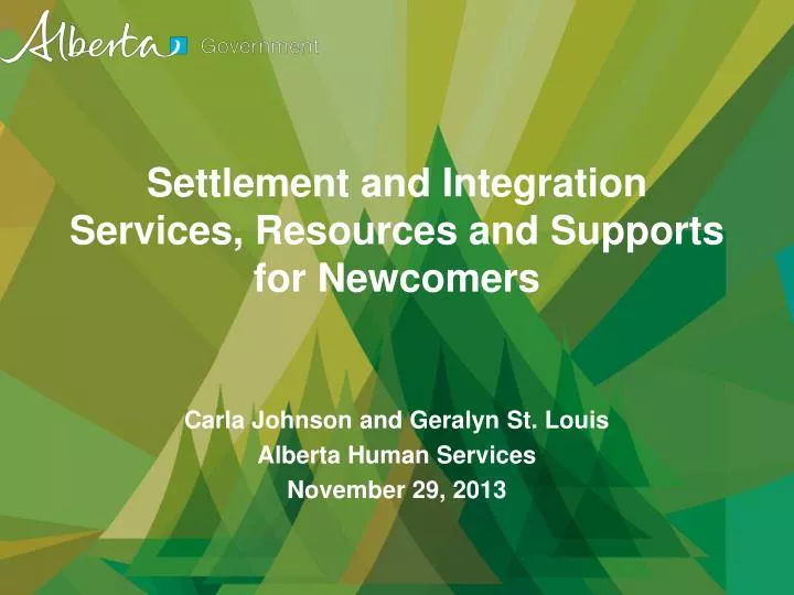 settlement and integration services resources and supports for newcomers