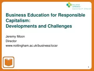 Business Education for Responsible Capitalism: Developments and Challenges
