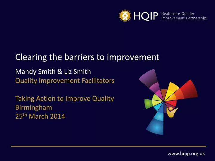clearing the barriers to improvement