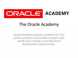 The Oracle Academy