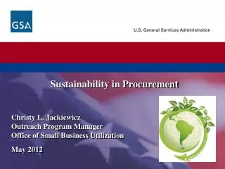 Sustainability in Procurement