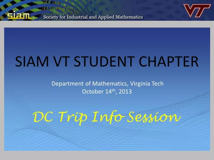 siam vt student chapter
