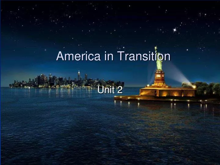 america in transition