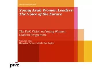 Young Arab Women Leaders: The Voice of the Future