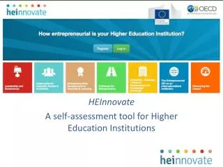 HEInnovate A self-assessment tool for Higher Education Institutions