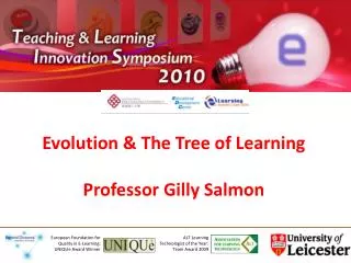 Evolution &amp; The Tree of Learning Professor Gilly Salmon