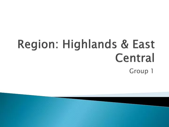 region highlands east central