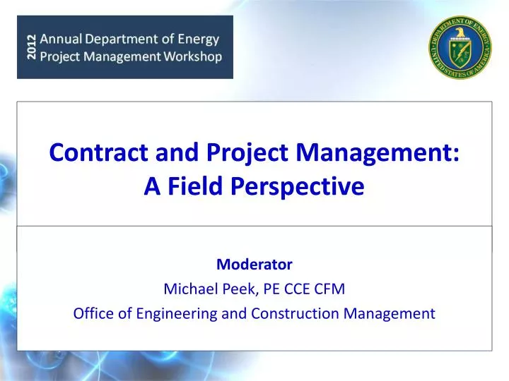 contract and project management a field perspective