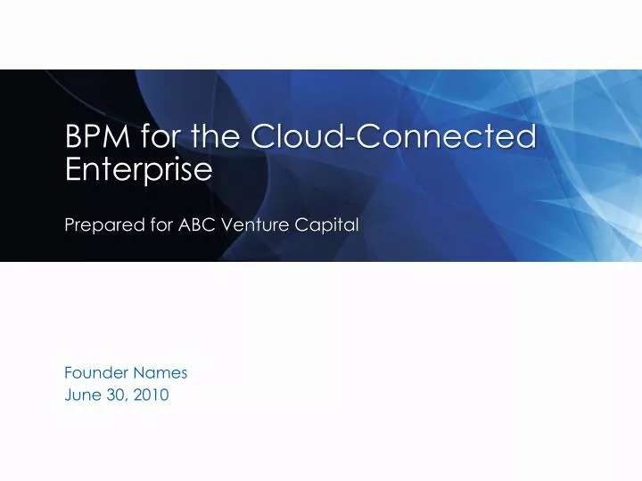 bpm for the cloud connected enterprise