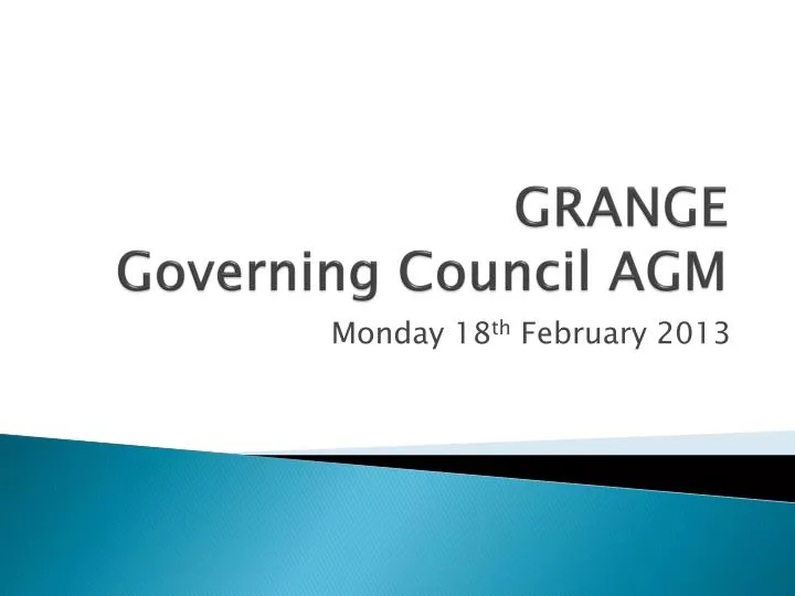 grange governing council agm