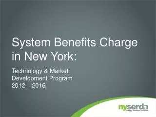 System Benefits Charge in New York: