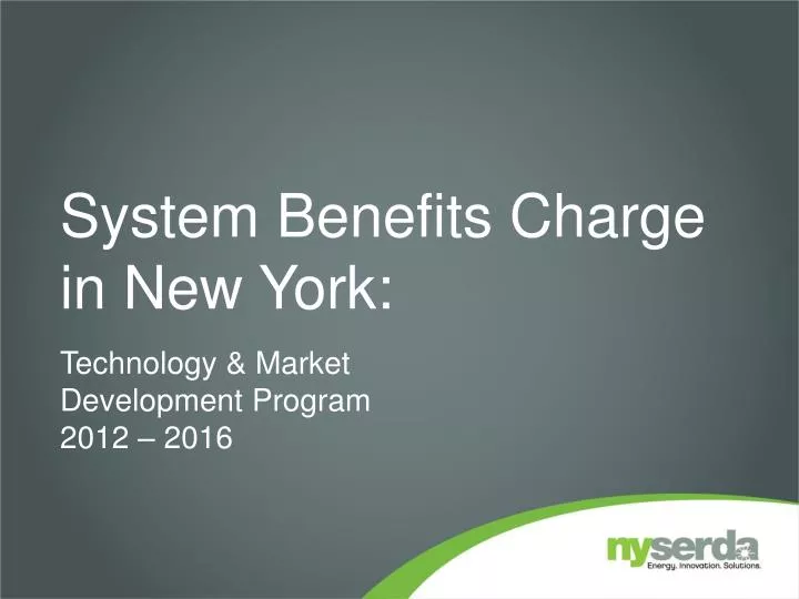 system benefits charge in new york