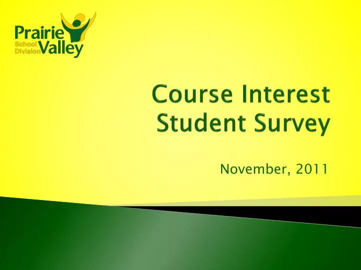 course interest student survey