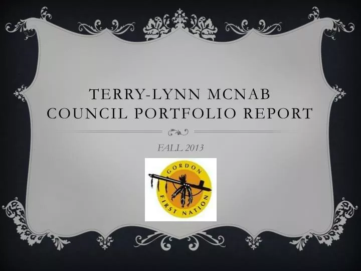 terry lynn mcnab council portfolio report