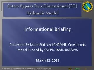 Sutter Bypass Two-Dimensional (2D) Hydraulic Model