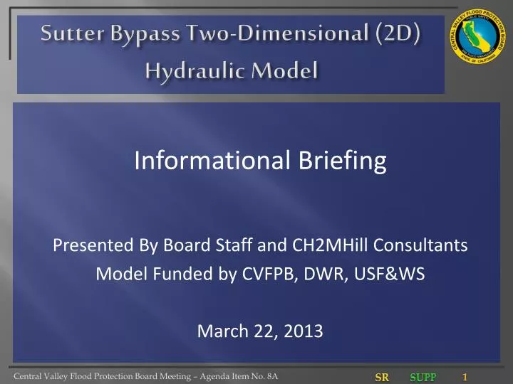 sutter bypass two dimensional 2d hydraulic model
