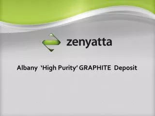 Albany ‘High Purity’ GRAPHITE Deposit