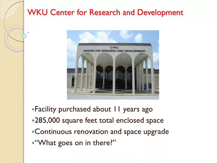 wku center for research and development