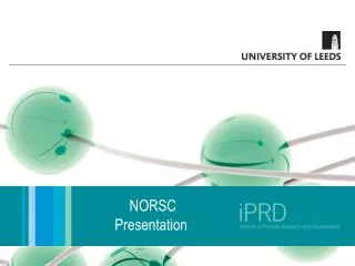 NORSC Presentation