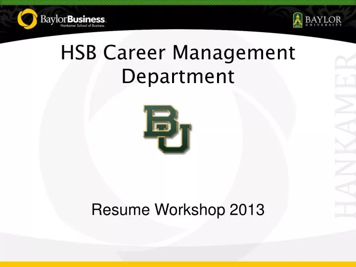 hsb career management department