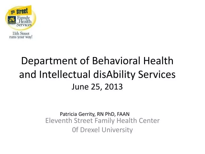 department of behavioral health and intellectual disability services june 25 2013