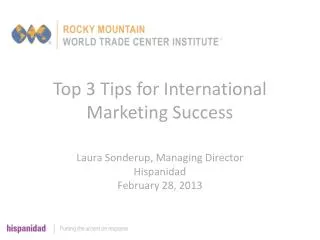 Top 3 Tips for International Marketing Success