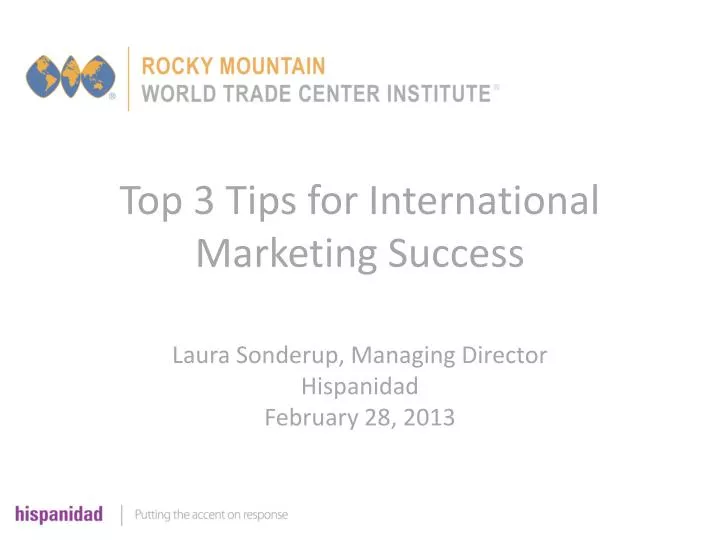 top 3 tips for international marketing success