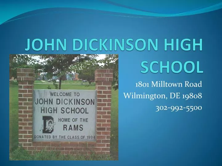 john dickinson high school