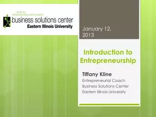 Introduction to Entrepreneurshi p