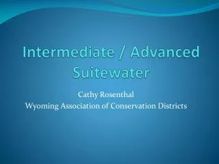 Intermediate / Advanced Suitewater