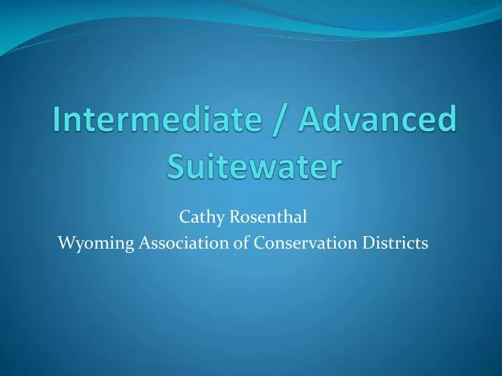 intermediate advanced suitewater
