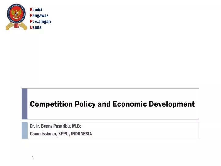 competition policy and economic development